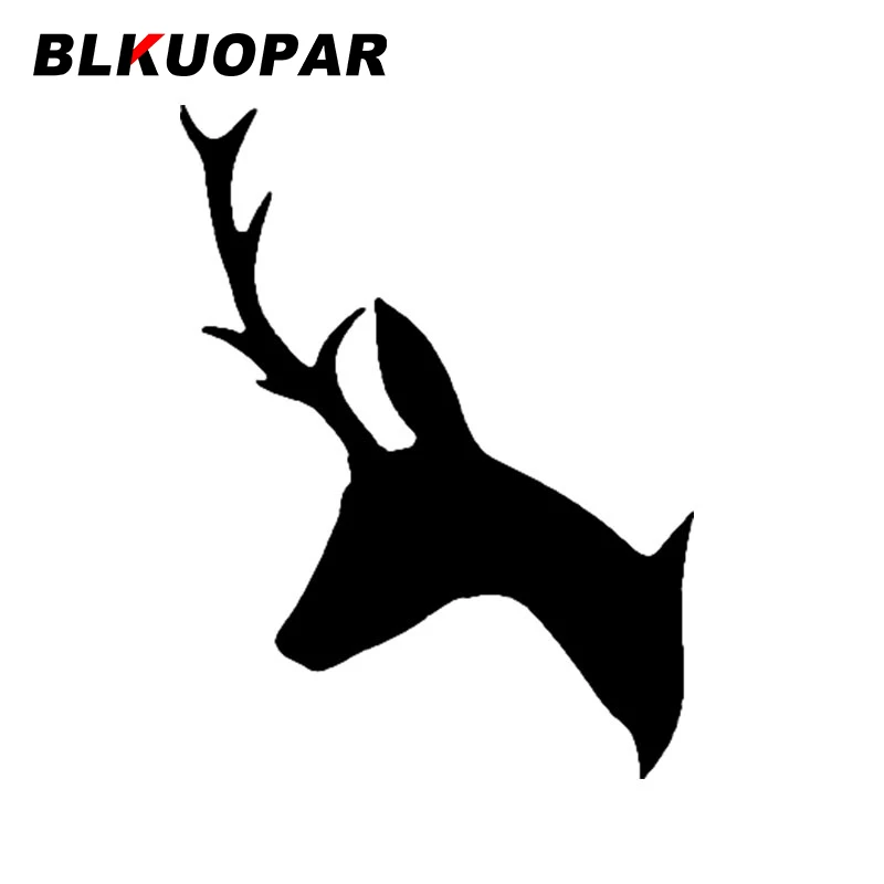 

BLKUOPAR Deer Silhouette Animals Graphics Car Stickers Occlusion Scratch Funny Decal Creative Laptop Refrigerator Car Styling