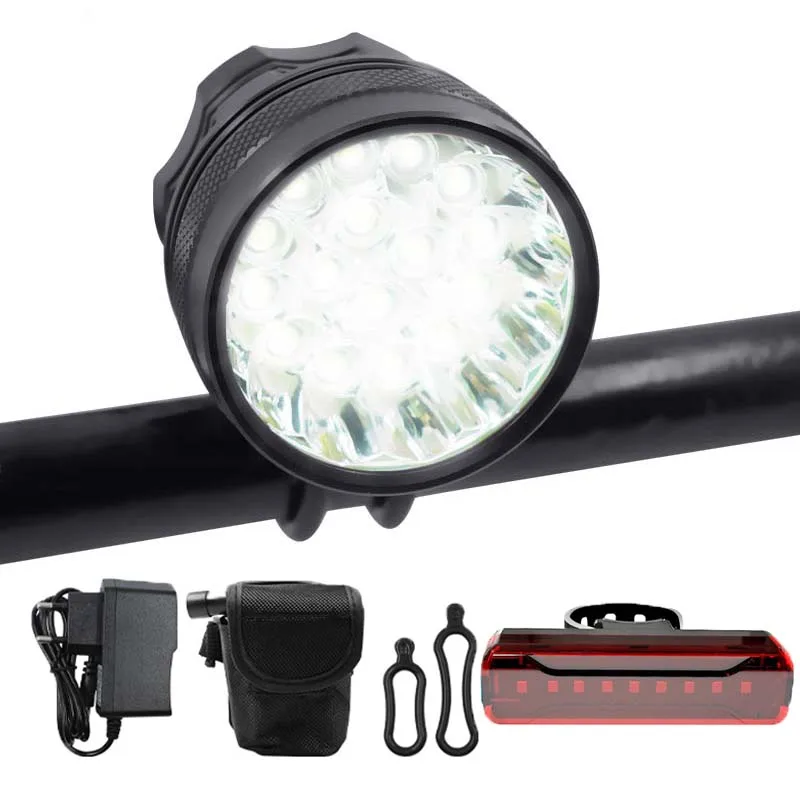 16*XML T6 Led Bicycle Light Handlebar Flashlight 18650 Battery Bike Headlight Cycling Lantern Safety Lamp for Night Riding
16*XML T6 Led Bicycle Light Handlebar Flashlight 18650 Battery Bike Headlight Cycling Lantern Safety Lamp for Night Riding