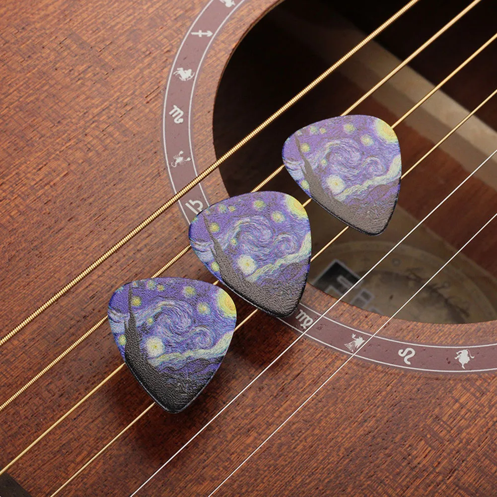 3pcs Guitar Picks For Acoustic Electric Guitar Ukulee Bass 0.46/0.71/0.96mm Celluloid Pick Stringed Instruments Part Accessories
3pcs Guitar Picks For Acoustic Electric Guitar Ukulee Bass 0.46/0.71/0.96mm Celluloid Pick Stringed Instruments Part Accessories