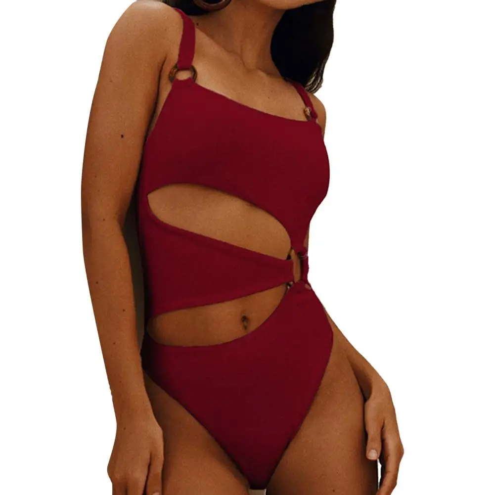 One-Piece Attractive Sexy Hollow Bodysuit Swimwear Quick Drying Bodysuit Swimsuit Pure Colors for Water Activity
One-Piece Attractive Sexy Hollow Bodysuit Swimwear Quick Drying Bodysuit Swimsuit Pure Colors for Water Activity