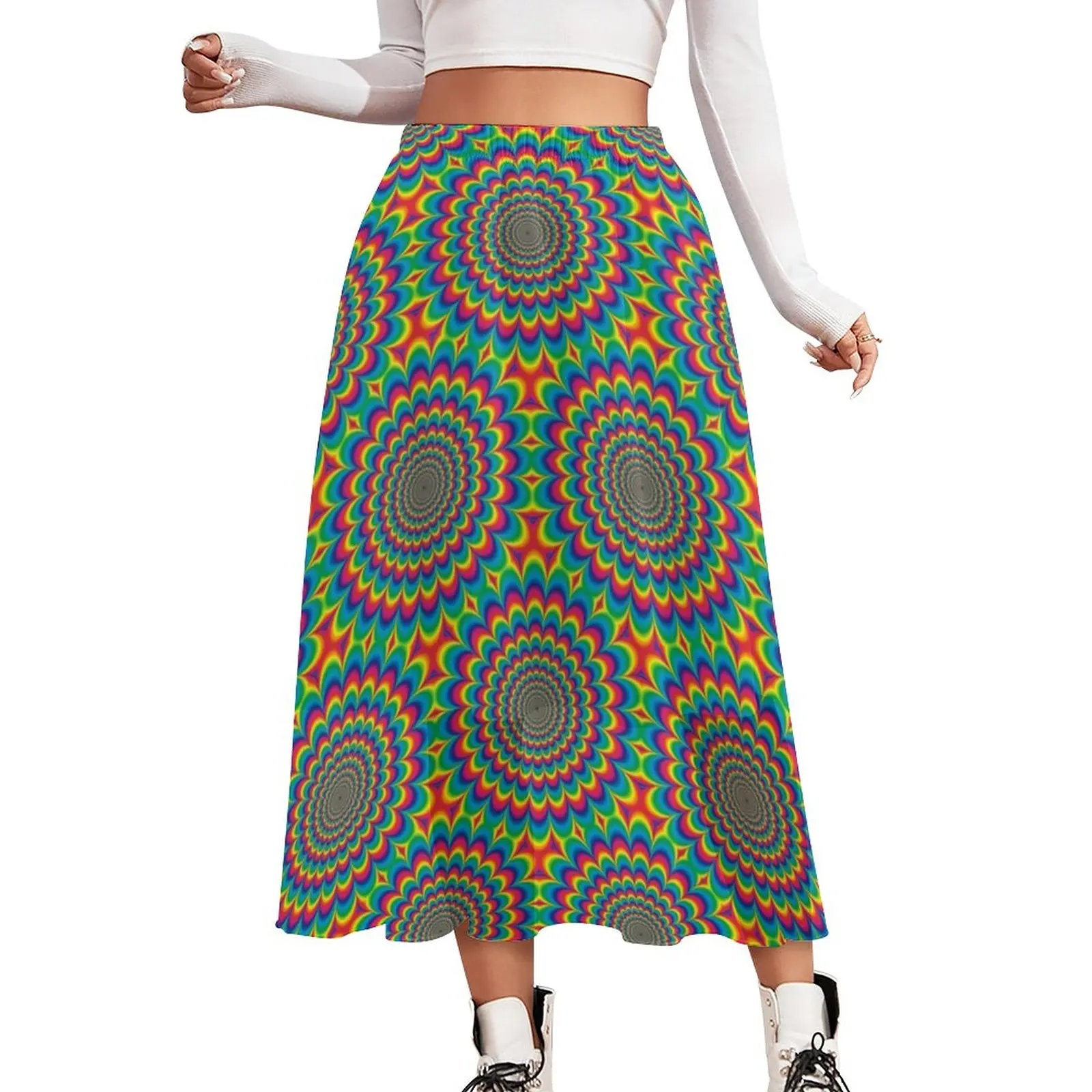 Psychedelic Sixties Skirt Hippie Style Korean Fashion Casual Skirts Vintage A-line Skirt Ladies Print Oversize Bottoms
Psychedelic Sixties Skirt Hippie Style Korean Fashion Casual Skirts Vintage A-line Skirt Ladies Print Oversize Bottoms