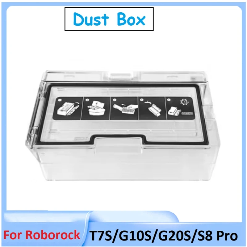 Dust Box For Xiaomi Roborock T7S/G10S/G20S/S8 Pro Robot Vacuum Cleaner Garbage Box Parts
Dust Box For Xiaomi Roborock T7S/G10S/G20S/S8 Pro Robot Vacuum Cleaner Garbage Box Parts