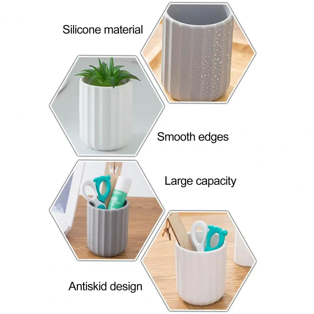 Novelty Pen Holder Silicone Pencil Storage Holder Space-saving Oblique Insert Type Pencil Ruler Storage Holder Storing
Novelty Pen Holder Silicone Pencil Storage Holder Space-saving Oblique Insert Type Pencil Ruler Storage Holder Storing
