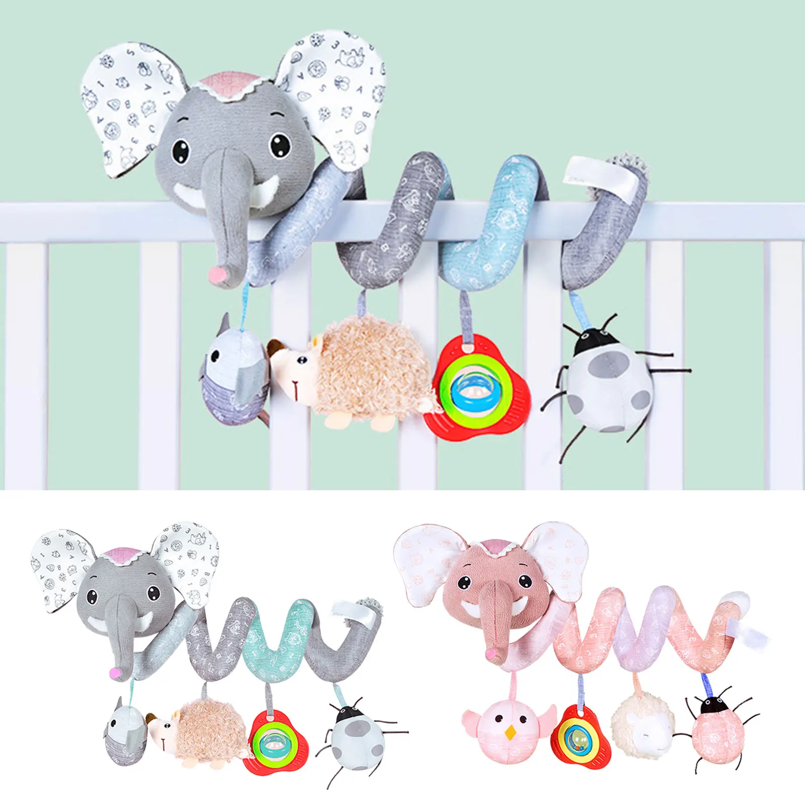 Car Seat Toys For Baby Spiral Plush Toys With Elephant Shape Crib Mobile Bed Bell Rattles Educational Toy Newborns Birthday Gift
Car Seat Toys For Baby Spiral Plush Toys With Elephant Shape Crib Mobile Bed Bell Rattles Educational Toy Newborns Birthday Gift