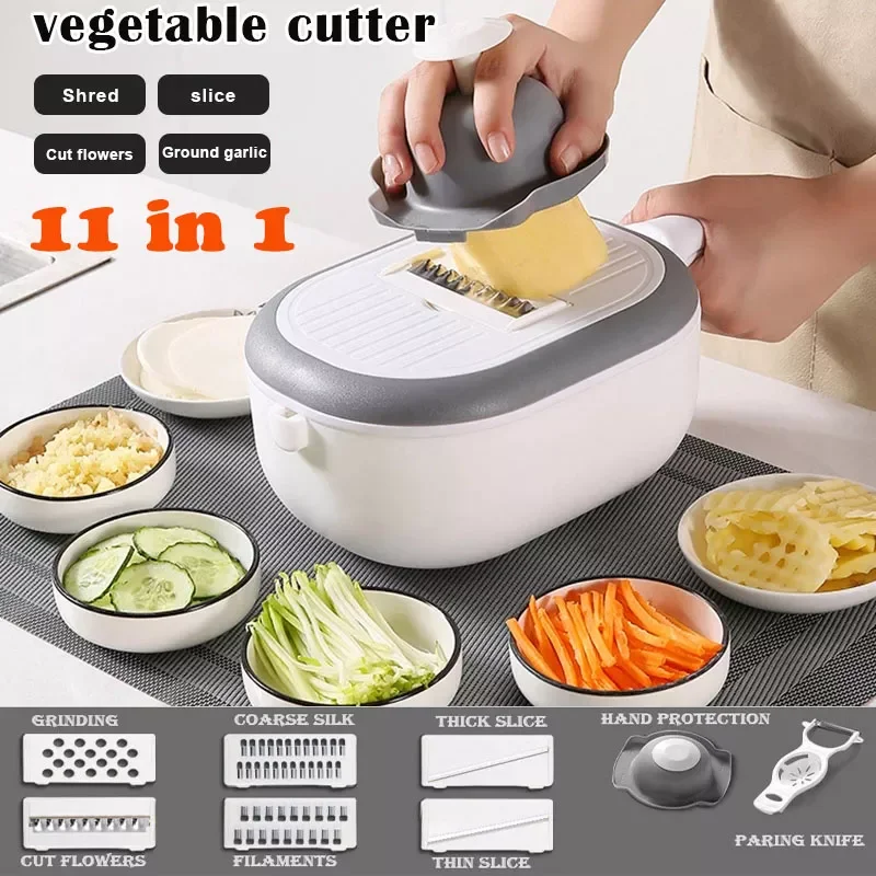 Fruit Vegetable Tool Multifunctional Vegetable Cutter Potato Carrot Grater Cucumber Slicer Peeler with Drain Basket Kitchen Tool
Fruit Vegetable Tool Multifunctional Vegetable Cutter Potato Carrot Grater Cucumber Slicer Peeler with Drain Basket Kitchen Tool