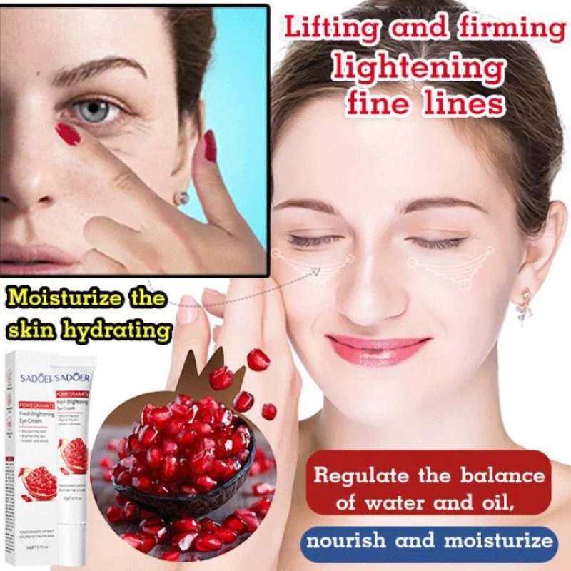 Red Pomegranate Eye Cream Peptide Collagen Serum Anti-wrinkle Anti-aging Remover Dark Circles Against Puffiness Bag Skin Care
Red Pomegranate Eye Cream Peptide Collagen Serum Anti-wrinkle Anti-aging Remover Dark Circles Against Puffiness Bag Skin Care