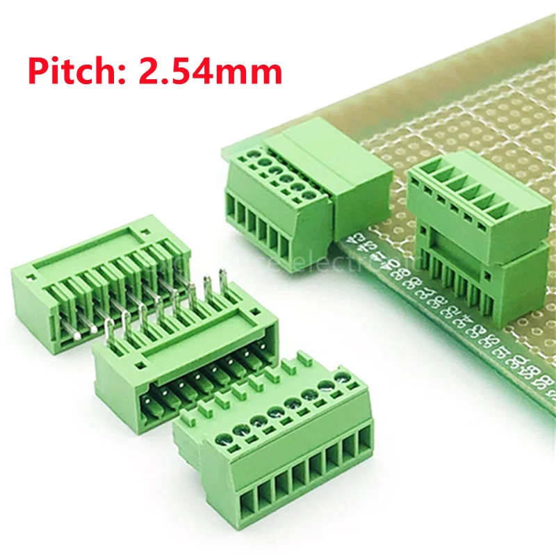 10pcs 2EDG-2.54mm plug-in PCB terminal block with small pitch straight leg bent pin seat 2P/3P/4P/5P/6P 
10pcs 2EDG-2.54mm plug-in PCB terminal block with small pitch straight leg bent pin seat 2P/3P/4P/5P/6P