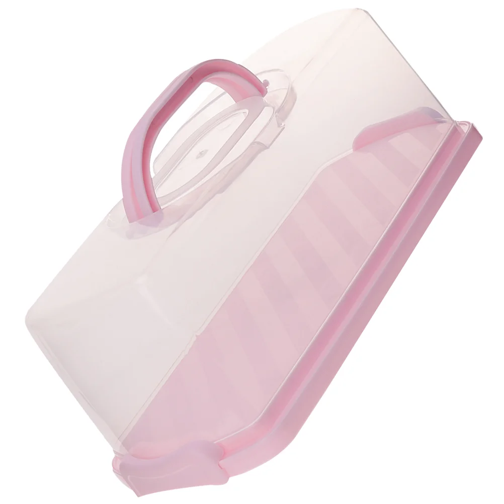 Plastic Rectangular Bread Box with Clear Lid Loaf Cake Keeper Portable Bread Container with Handle
Plastic Rectangular Bread Box with Clear Lid Loaf Cake Keeper Portable Bread Container with Handle