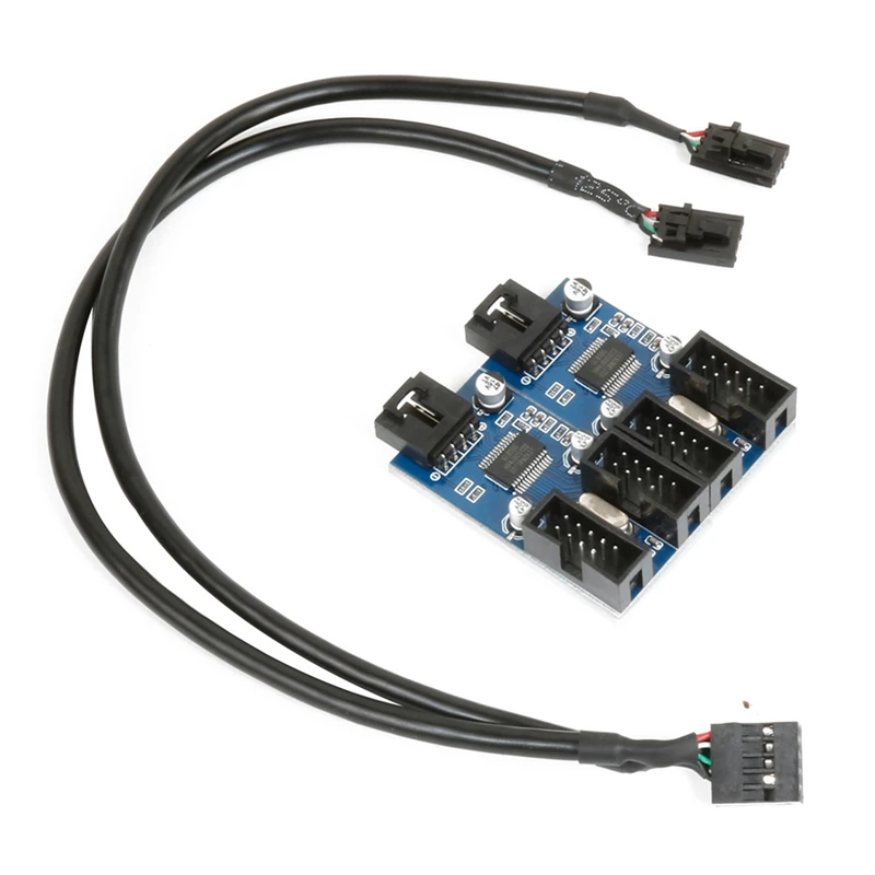 Motherboard USB 9-Pin Extension Cable USB One-To-Four Circuit Board Design With Protective Cover USB Extension
Motherboard USB 9-Pin Extension Cable USB One-To-Four Circuit Board Design With Protective Cover USB Extension