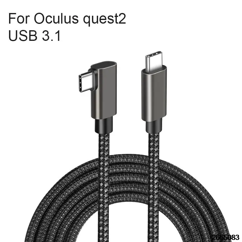 USB 3.1 VR streaming line link elbow cable for Oculus quest2 for Quest2 VR Data Transfer Fast Charges VR Headset Accessories
USB 3.1 VR streaming line link elbow cable for Oculus quest2 for Quest2 VR Data Transfer Fast Charges VR Headset Accessories