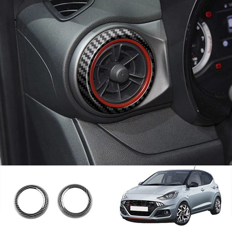 Car Carbon Fiber Interior Dashboard Side Air Vent A/C Outlet Frame Cover Trim For Hyundai I10 2021 2022
Car Carbon Fiber Interior Dashboard Side Air Vent A/C Outlet Frame Cover Trim For Hyundai I10 2021 2022