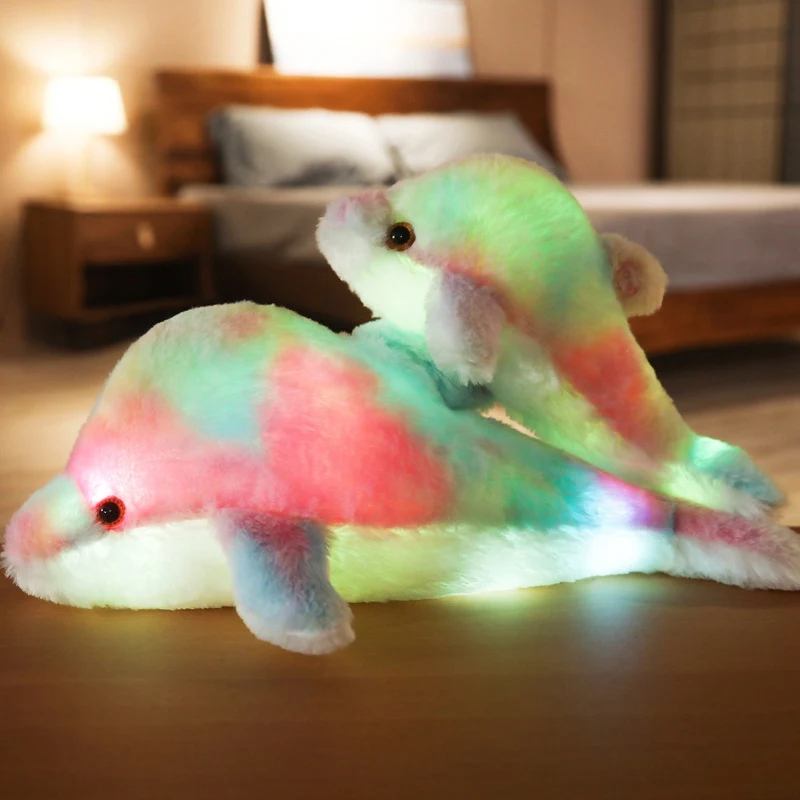 Soft Cartoon Cute LED Dolphin Plush Toys Luminous Stuffed Animal Doll Pillow Birthday Gift For Children Kawaii Plush Toys
Soft Cartoon Cute LED Dolphin Plush Toys Luminous Stuffed Animal Doll Pillow Birthday Gift For Children Kawaii Plush Toys