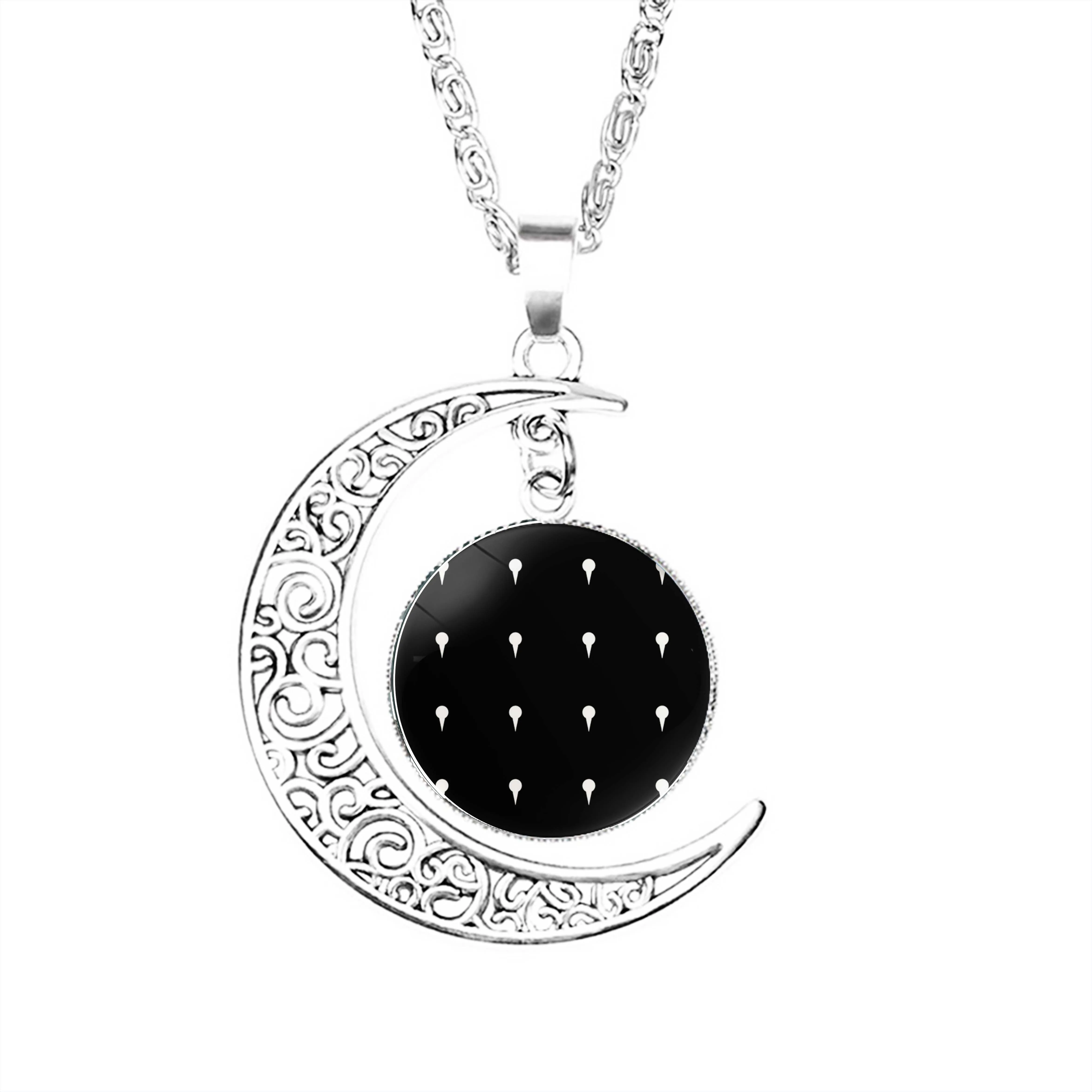 Black Bucciarati Bruno Pattren Golden Wind Moon Necklace Pendant Men Jewelry Jewelry Stainless Steel Accessories Party Lady
Black Bucciarati Bruno Pattren Golden Wind Moon Necklace Pendant Men Jewelry Jewelry Stainless Steel Accessories Party Lady