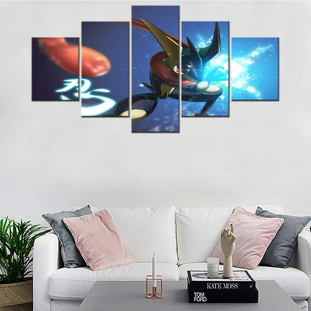 Canvas Modern HD Frame Home Decoration Painting Wall Art 5 Panels Animation Greninja Giant Picture Living Room Printed Posters
Canvas Modern HD Frame Home Decoration Painting Wall Art 5 Panels Animation Greninja Giant Picture Living Room Printed Posters