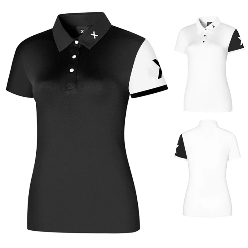 New golf T-shirt women's short sleeve summer versatile breathable quick drying fabric slim slim slim Golf women's wear
New golf T-shirt women's short sleeve summer versatile breathable quick drying fabric slim slim slim Golf women's wear