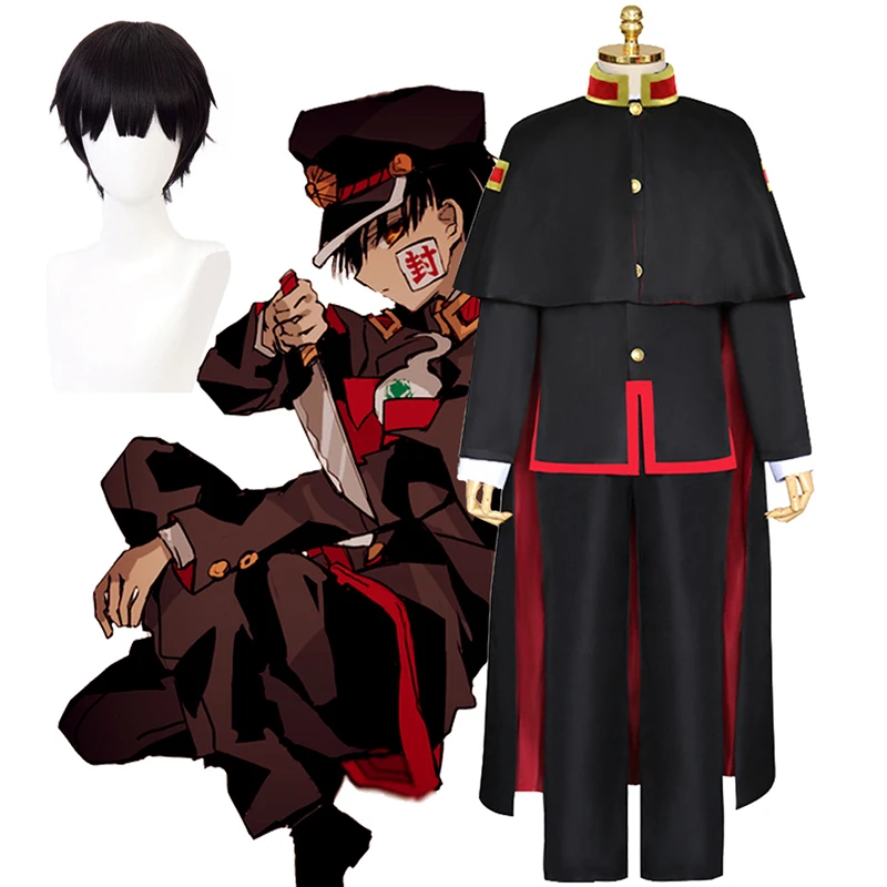 Anime Clothes Jibaku Shounen Hanako Kun Yugi Amane Cosplay Costumes Toilet Bound Hanako Kun Cloak Black Full Set Uniform Wig Hat
Anime Clothes Jibaku Shounen Hanako Kun Yugi Amane Cosplay Costumes Toilet Bound Hanako Kun Cloak Black Full Set Uniform Wig Hat
