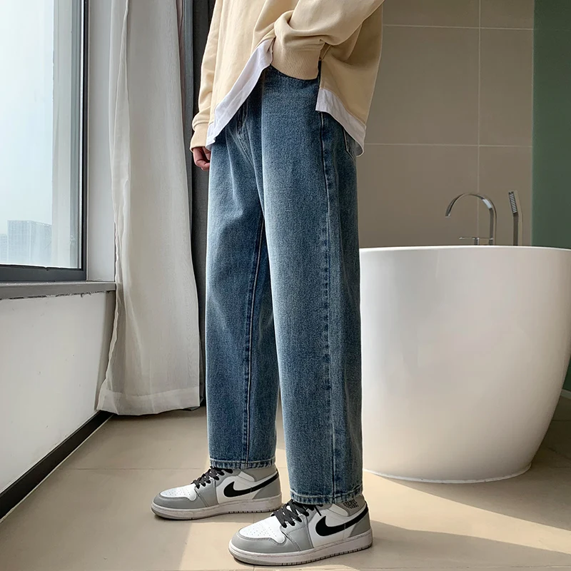 Vintage Blue Baggy Jeans Men's 2023 Autumn New Arrival Wide Leg Cargo Pants Fashion Streetwear Loose Straight Denim Trousers
Vintage Blue Baggy Jeans Men's 2023 Autumn New Arrival Wide Leg Cargo Pants Fashion Streetwear Loose Straight Denim Trousers