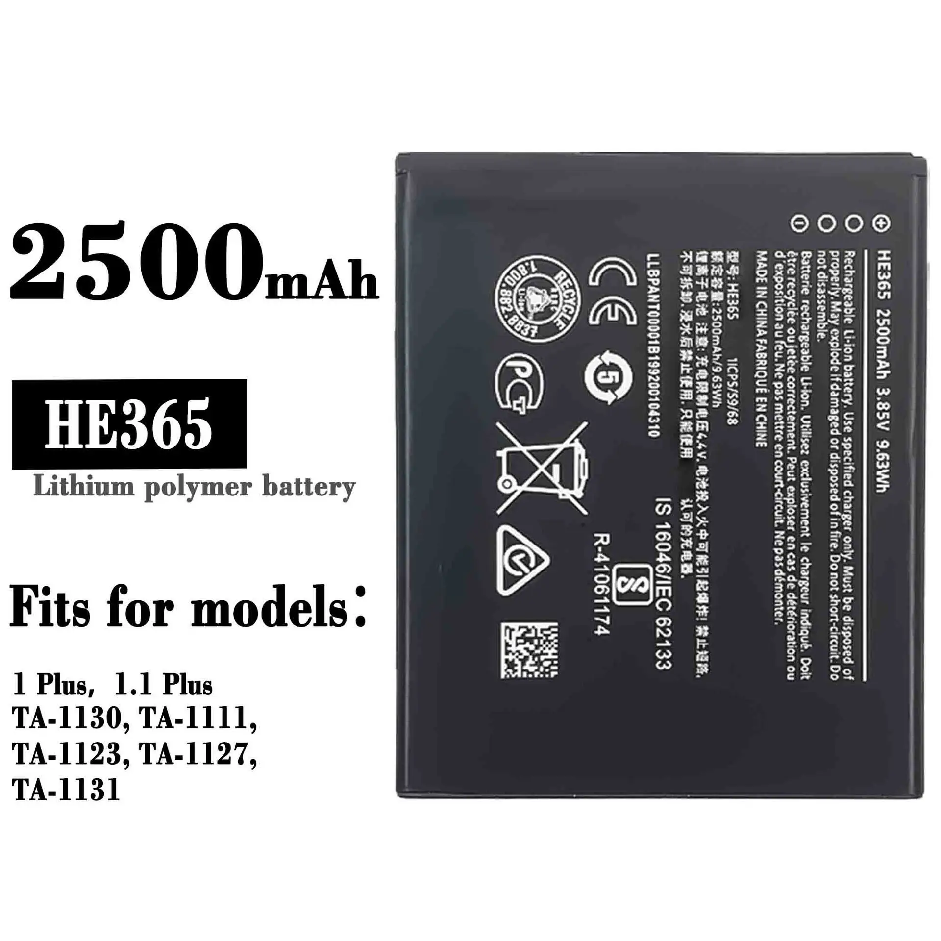 100% Orginal High Quality Replacement Battery For Nokia NOKIA 1 PLUS TA-1130 HE365 Mobile Phone New Built-in Batteries
100% Orginal High Quality Replacement Battery For Nokia NOKIA 1 PLUS TA-1130 HE365 Mobile Phone New Built-in Batteries