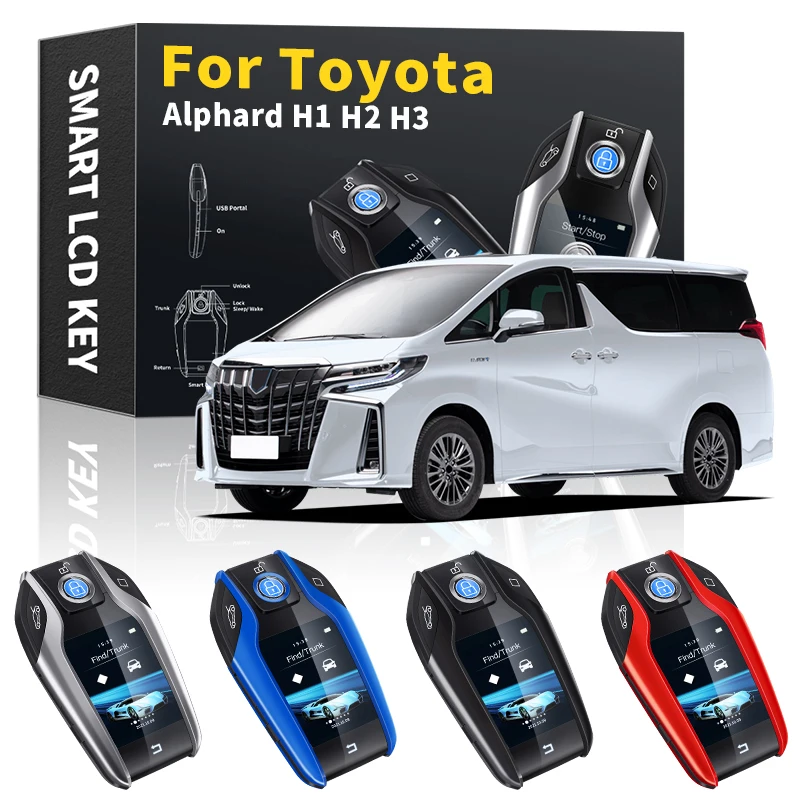 OPRTAMG Remote Key LCD Display Screen keyless-go smart key vehicle accessories For Toyota Alphard H1 H2 H3 2000 2001 2002 2003
OPRTAMG Remote Key LCD Display Screen keyless-go smart key vehicle accessories For Toyota Alphard H1 H2 H3 2000 2001 2002 2003