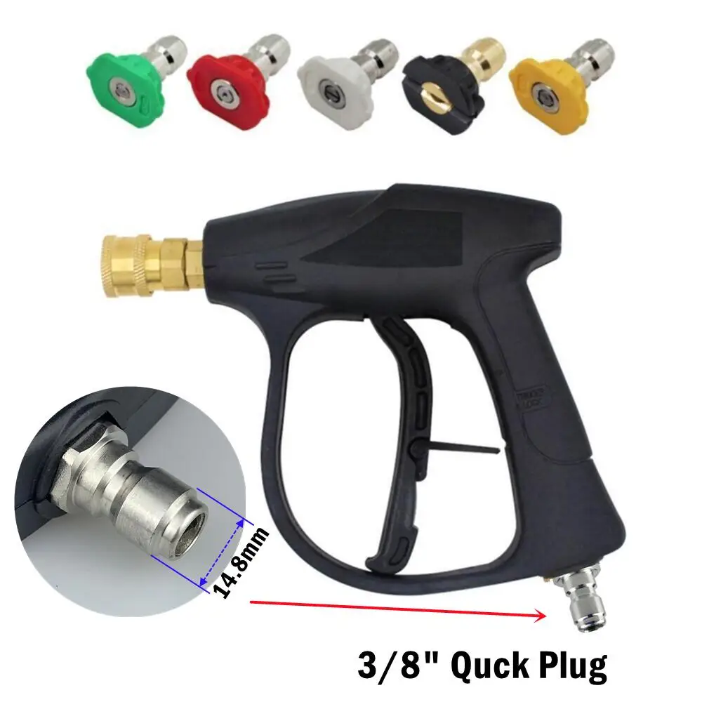 Пистолет Для Мытья Высокого Давления С Короткой Ручкой И 5 Насадками-распылителями Для Автомойки И Инструмента Для Очистки Са...
Пистолет Для Мытья Высокого Давления С Короткой Ручкой И 5 Насадками-распылителями Для Автомойки И Инструмента Для Очистки Са...