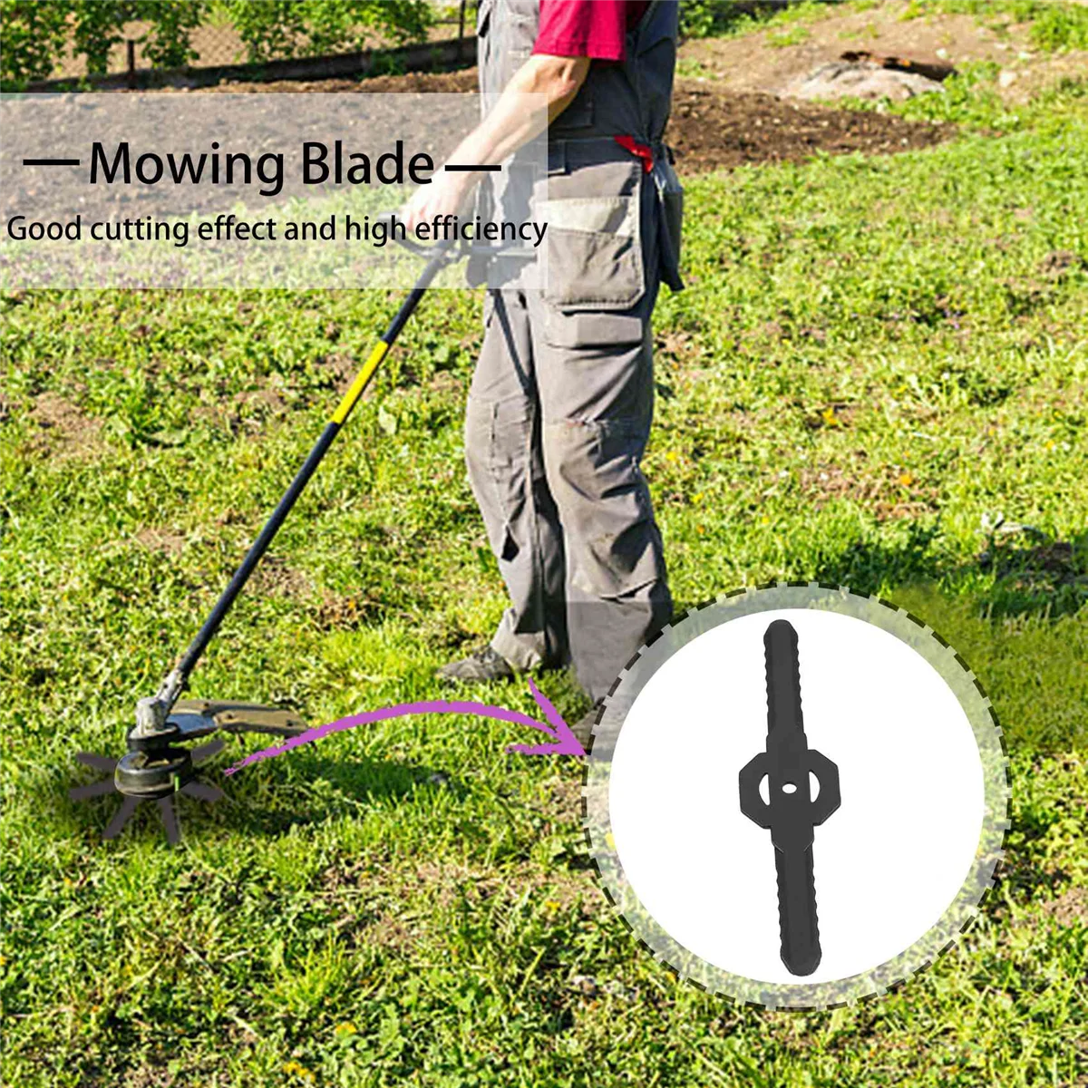 20Pcs Plastic Grass Trimmer Blades Lawn Mower Blade Cordless Trimmer Garden Tool Lawn Mower Trimmer Accessories
20Pcs Plastic Grass Trimmer Blades Lawn Mower Blade Cordless Trimmer Garden Tool Lawn Mower Trimmer Accessories