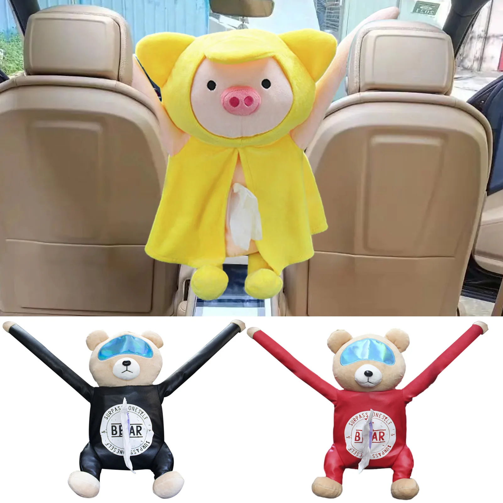 Car Cartoon Tissue Box Plush Animal Napkin Paper Holder Paper Towel Box Storage Holder for Car Home Bathroom Accessories
Car Cartoon Tissue Box Plush Animal Napkin Paper Holder Paper Towel Box Storage Holder for Car Home Bathroom Accessories