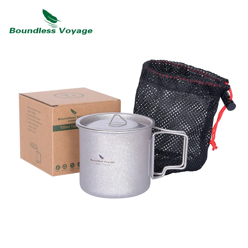Boundless Voyage Titanium 200ml 300ml 500ml Cup with Folding Handles Outdoor Camping Hiking Coffee Tea Water Mug
Boundless Voyage Titanium 200ml 300ml 500ml Cup with Folding Handles Outdoor Camping Hiking Coffee Tea Water Mug