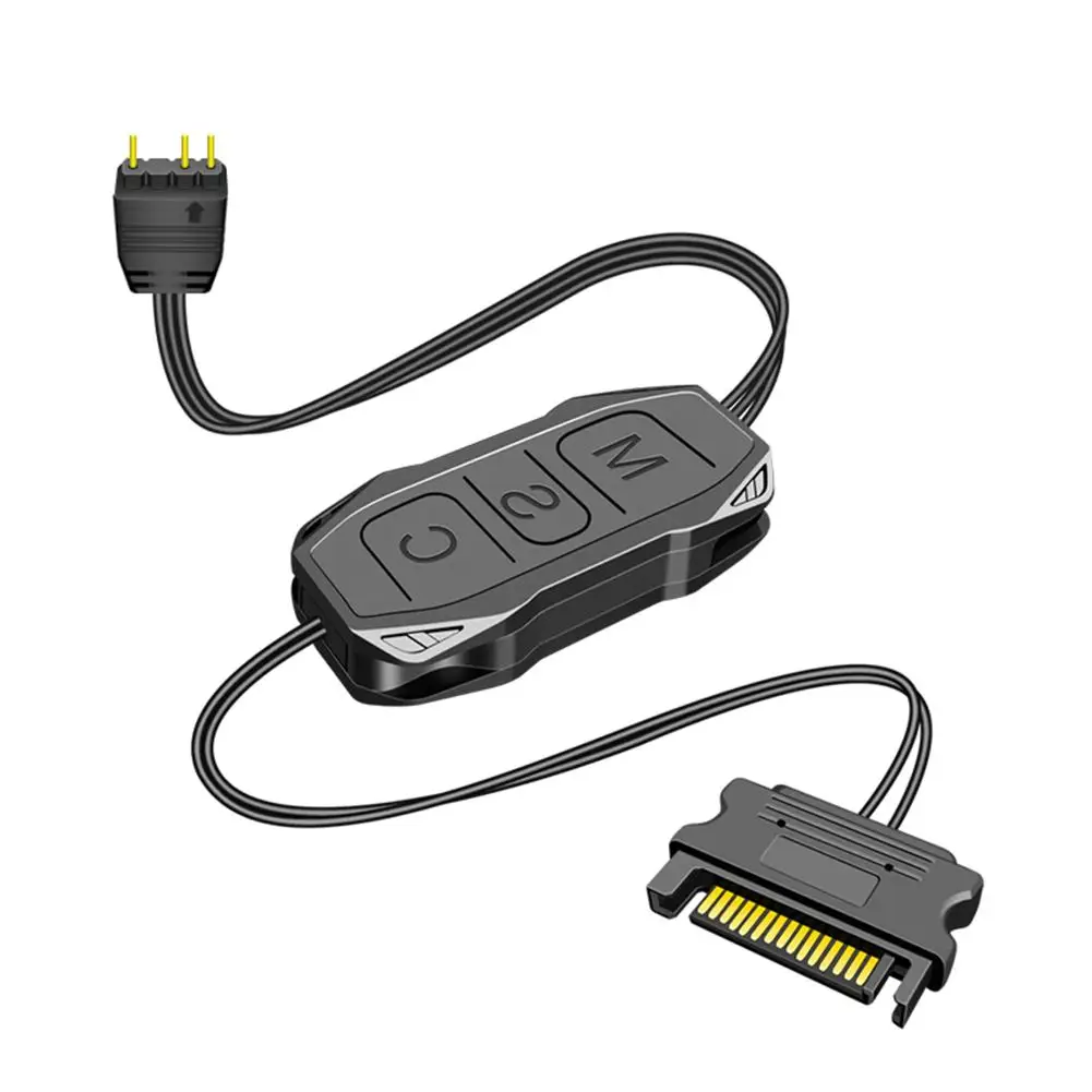Argb Mini Controller With Lengthen Cable Wide Compatibility 5v 3-pin To SATA Power Supply RGB Sync Controller Wholesale
Argb Mini Controller With Lengthen Cable Wide Compatibility 5v 3-pin To SATA Power Supply RGB Sync Controller Wholesale