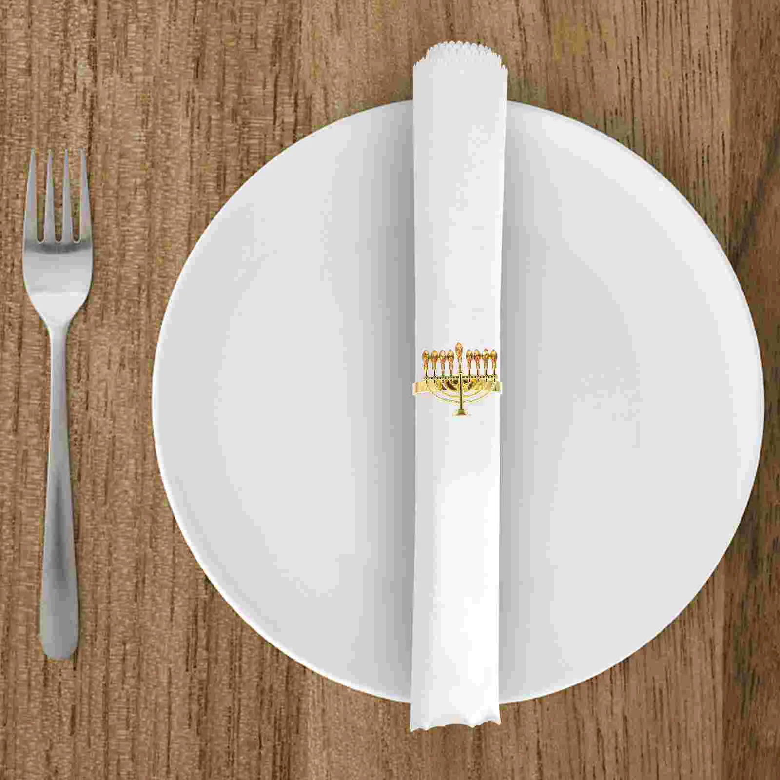 4 Pcs Napkin Ring Hanukkah Rings Home Restaurant Buckle Holders Tables Dining Menorah Shaped Diamond Banquet
4 Pcs Napkin Ring Hanukkah Rings Home Restaurant Buckle Holders Tables Dining Menorah Shaped Diamond Banquet