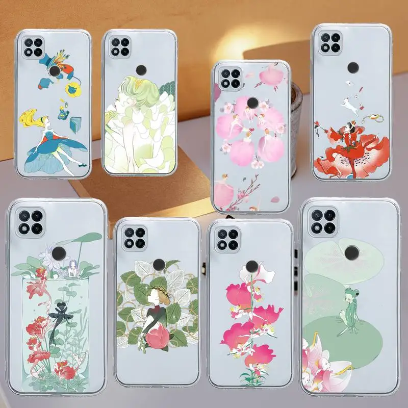Beautiful Flower Fairy Illustration art girl Phone Case Transparent for Xiaomi redmi note x f poco 10 11 9 7 8 3 i t s pro cover
Beautiful Flower Fairy Illustration art girl Phone Case Transparent for Xiaomi redmi note x f poco 10 11 9 7 8 3 i t s pro cover