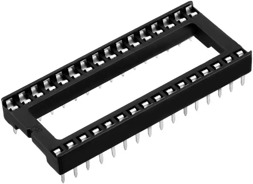 Keszoox 25pcs DIP IC Chip Socket Adaptor 2.54mm Pitch 15.2mm Row Pitch 2 Row 32 Flat Pins Soldering
Keszoox 25pcs DIP IC Chip Socket Adaptor 2.54mm Pitch 15.2mm Row Pitch 2 Row 32 Flat Pins Soldering