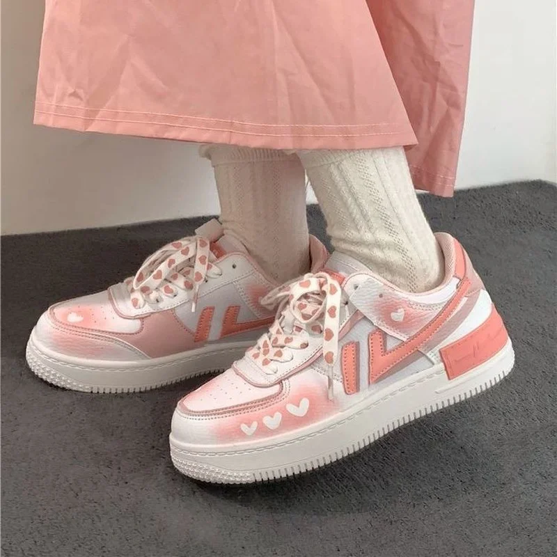 QWEEK Pink Love Kawaii Platform 2022 Fashion New Spring Korean Women's Sneakers Casual Canvas Flat Vulcanize Lolita Running
QWEEK Pink Love Kawaii Platform 2022 Fashion New Spring Korean Women's Sneakers Casual Canvas Flat Vulcanize Lolita Running