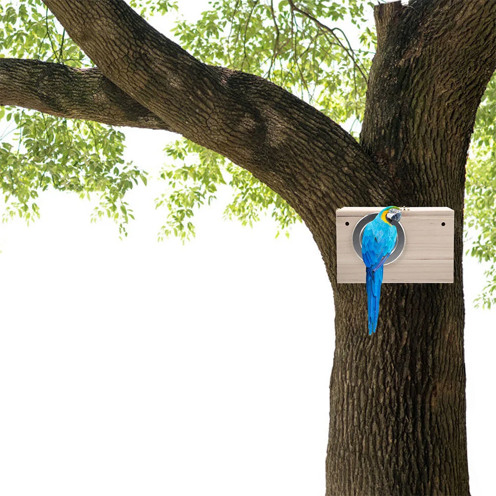 Nesting Box Wooden Bird House Pet Bird Nest Backyard Courtyard Patio Nesting Box
Nesting Box Wooden Bird House Pet Bird Nest Backyard Courtyard Patio Nesting Box