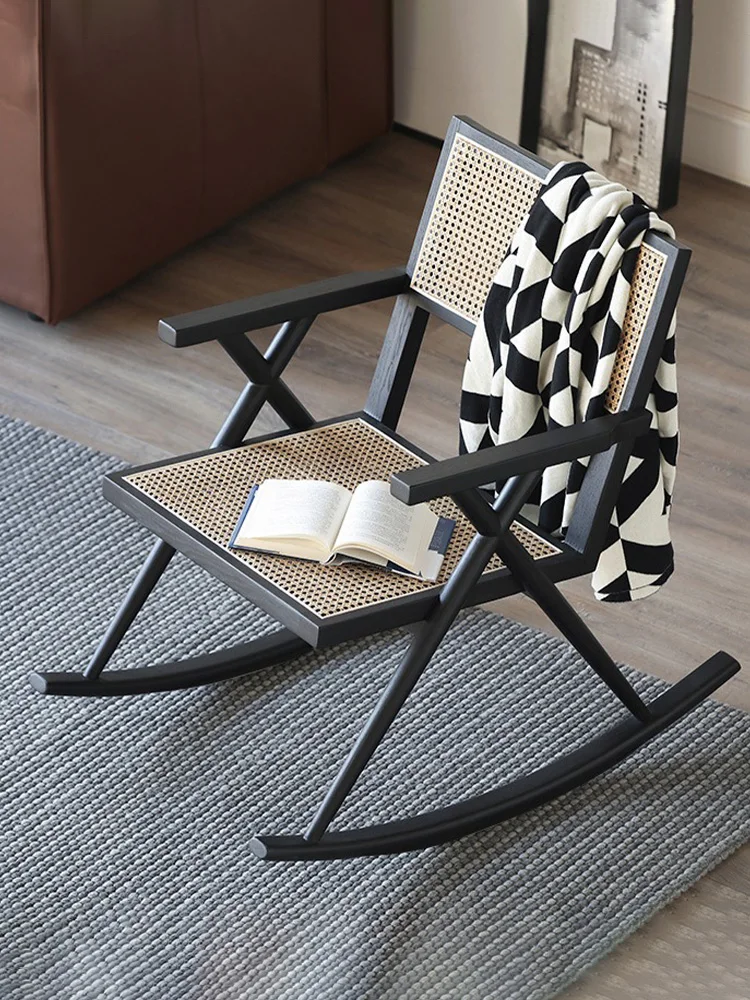 XK Nordic Retro Solid Wood Rocking Chair Adult Balcony Home Leisure Nap Recliner Armchair 
XK Nordic Retro Solid Wood Rocking Chair Adult Balcony Home Leisure Nap Recliner Armchair