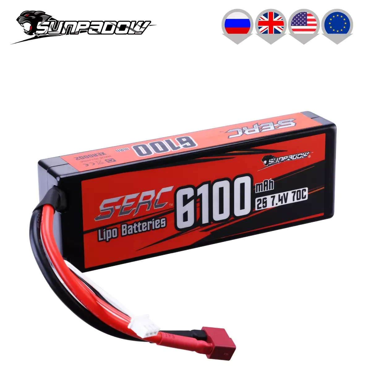 NEW2023 7,4 V 2S литий-полимерный аккумулятор 6100mAh 70C жесткий чехол с разъемом Deans T для радиоуправляемого грузовика автомобиля Truggy Багги Vehice Hobby
NEW2023 7,4 V 2S литий-полимерный аккумулятор 6100mAh 70C жесткий чехол с разъемом Deans T для радиоуправляемого грузовика автомобиля Truggy Багги Vehice Hobby