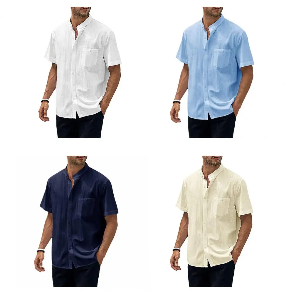 Summer Male Shirts Short Sleeve Social Shirt For Men Casual Blouses Soild Cotton Linen Formal Shirt Top Men Clothing Streetwear
Summer Male Shirts Short Sleeve Social Shirt For Men Casual Blouses Soild Cotton Linen Formal Shirt Top Men Clothing Streetwear