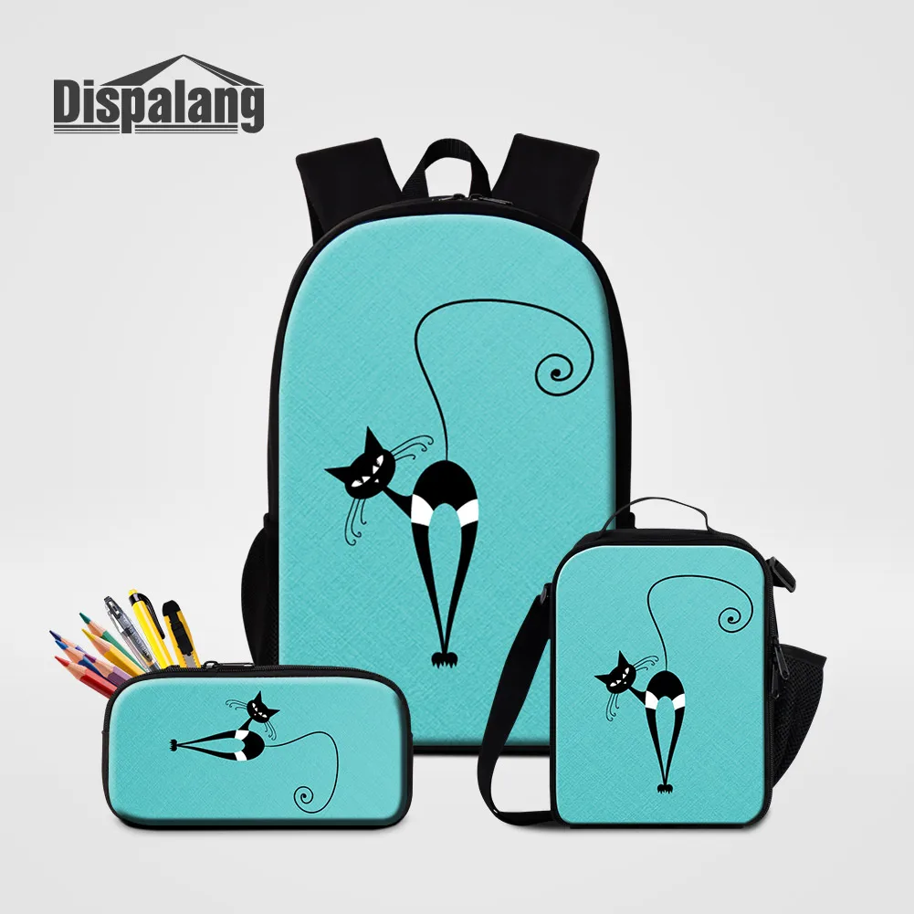 3PCS Backpack For Children Artwork Cat Bookbag For Primary Student Teens School Bags With Food Lunchbox Pencilbox 
3PCS Backpack For Children Artwork Cat Bookbag For Primary Student Teens School Bags With Food Lunchbox Pencilbox