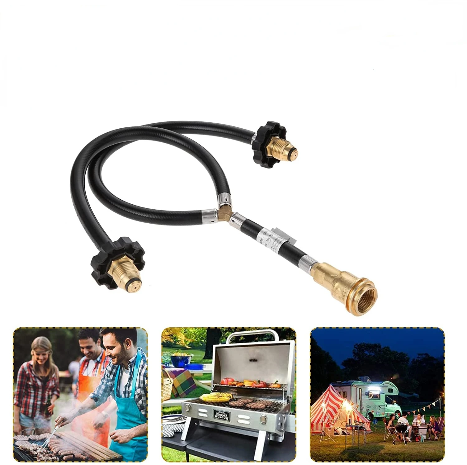 Upgrade Universal 2-Way POL Inlet and QCC Exit Propane Splitter Hose Adapter to Connect 5-1000lbs Cylinder Tank Grill Heater BBQ 
Upgrade Universal 2-Way POL Inlet and QCC Exit Propane Splitter Hose Adapter to Connect 5-1000lbs Cylinder Tank Grill Heater BBQ