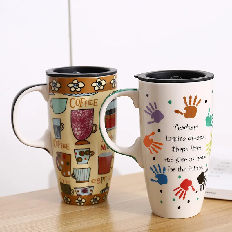 Ceramic Travel Mugs with Handle Sealed Lid Porcelain Latte Tea Coffee Cup to Go Hot or Cold Beverages Gift for Coffee Lovers
Ceramic Travel Mugs with Handle Sealed Lid Porcelain Latte Tea Coffee Cup to Go Hot or Cold Beverages Gift for Coffee Lovers
