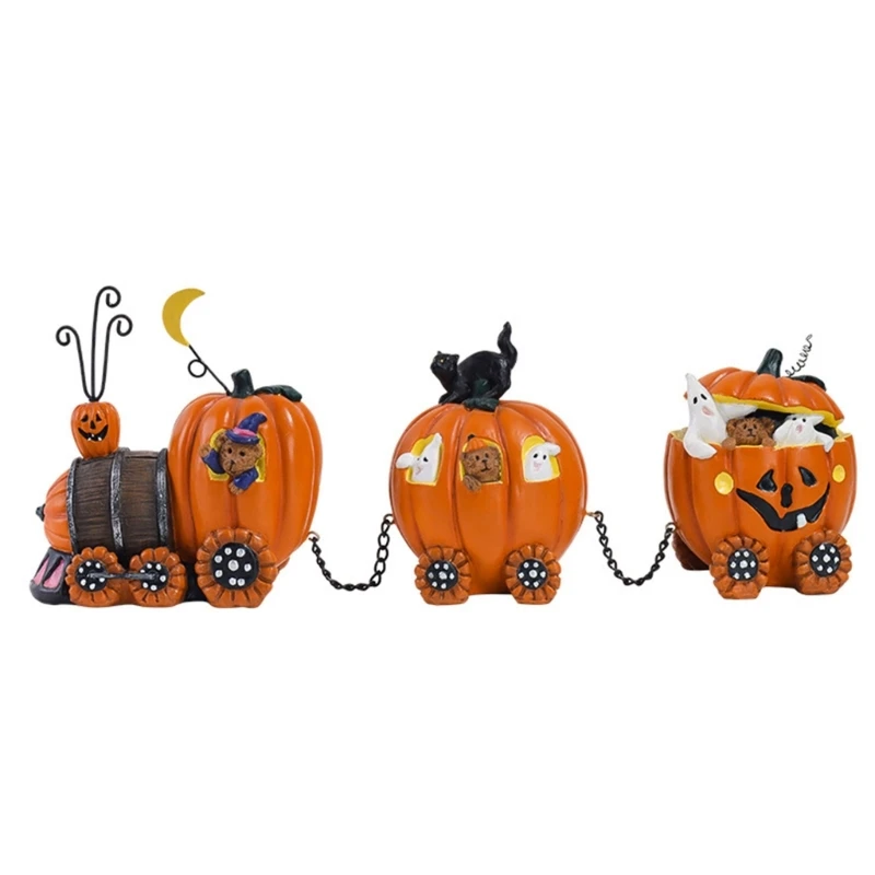 Halloween Pumpkin Train Resin Figurine Fall Decor Table Sculpture Spooky Decor
Halloween Pumpkin Train Resin Figurine Fall Decor Table Sculpture Spooky Decor