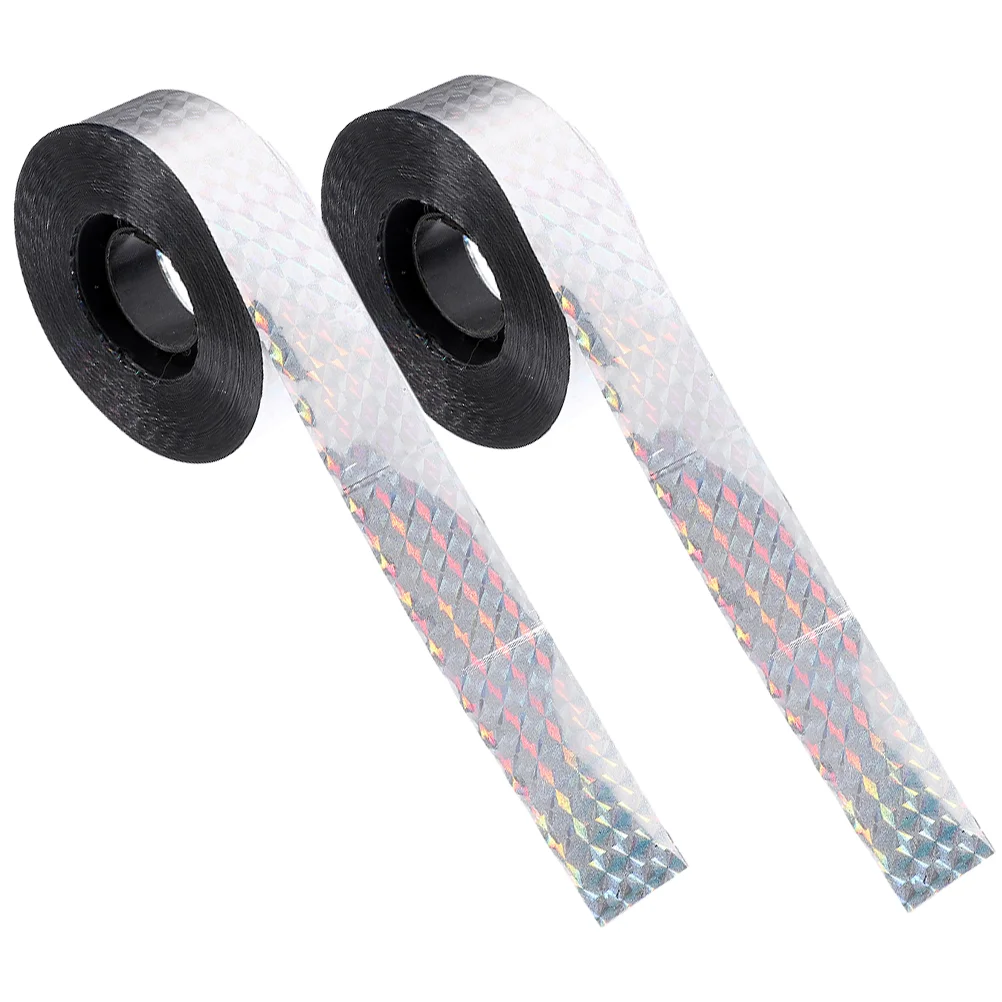 2 Rolls Spiral Scare Tapes Double Sided Adhesive Tool Keep Birds Supplies Reflective Suspension Device Proof Deterrent Glue 
2 Rolls Spiral Scare Tapes Double Sided Adhesive Tool Keep Birds Supplies Reflective Suspension Device Proof Deterrent Glue