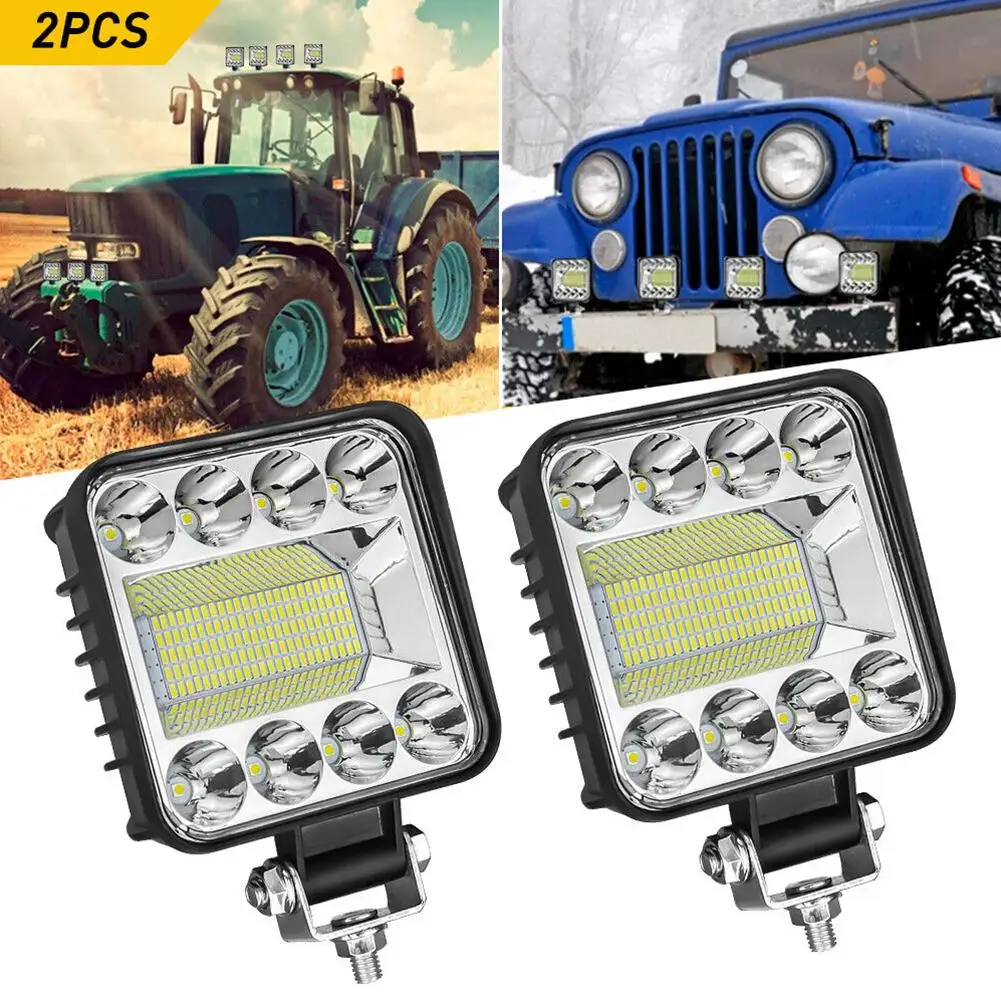 2pcs 4 Inch Led Car Work Light 128led 6500k Square Headlight Spotlight Off-road Driving Auxiliary Lamp for ATV UTV SUV Jeep
2pcs 4 Inch Led Car Work Light 128led 6500k Square Headlight Spotlight Off-road Driving Auxiliary Lamp for ATV UTV SUV Jeep
