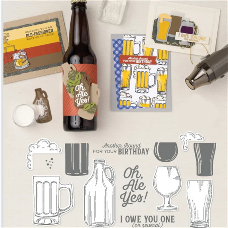 Beer Bottle Metal Cutting Dies And Silicone Stamps For Diy Material Scrapbooking Photo Album Decoration Embossing Craft 2023 
Beer Bottle Metal Cutting Dies And Silicone Stamps For Diy Material Scrapbooking Photo Album Decoration Embossing Craft 2023