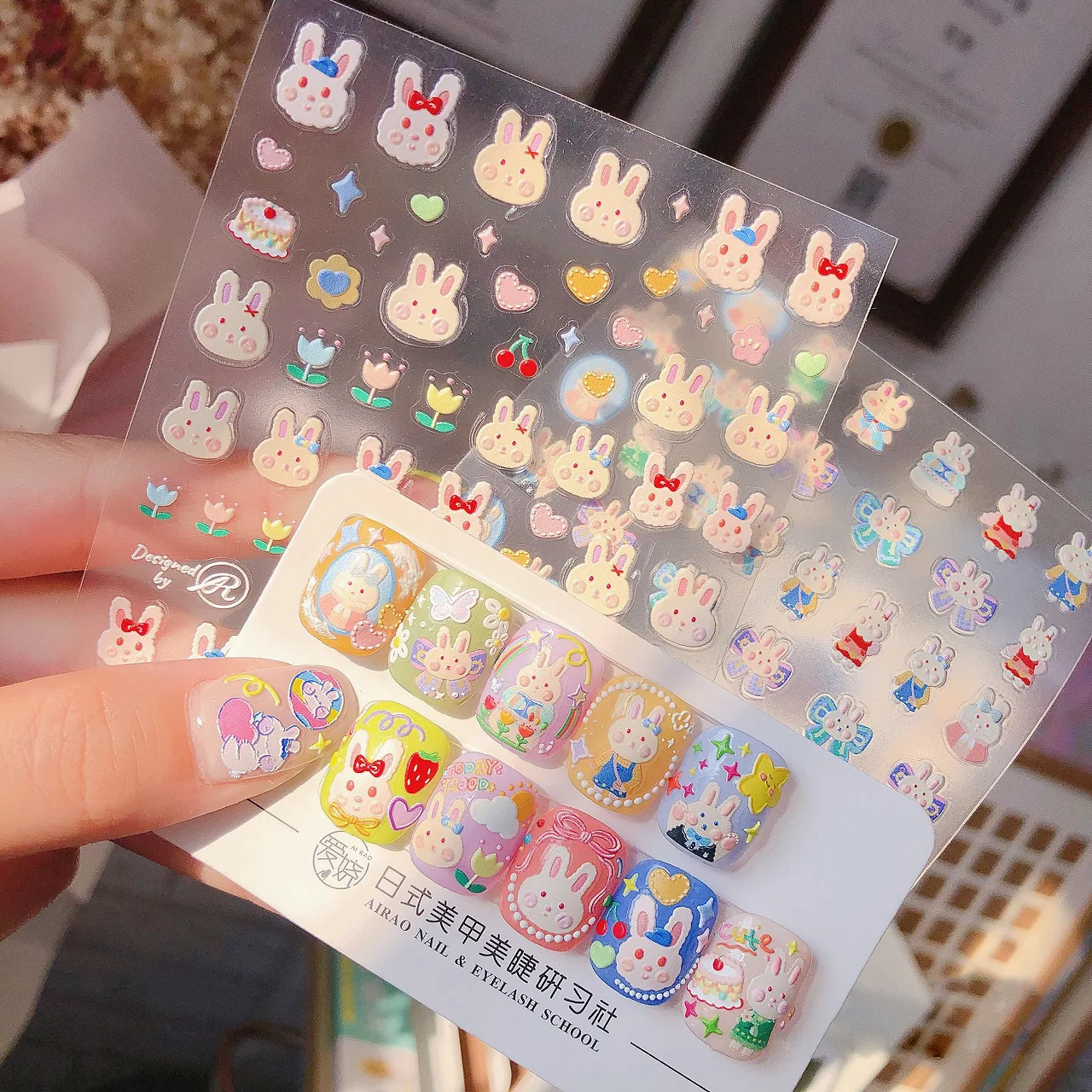 Pink Bunny Manicure Stickers Embossed Japanese Cute Love Bear Sun Flower 5d Nail Stickers Decoration Diy Back Glue Classic Toys
Pink Bunny Manicure Stickers Embossed Japanese Cute Love Bear Sun Flower 5d Nail Stickers Decoration Diy Back Glue Classic Toys