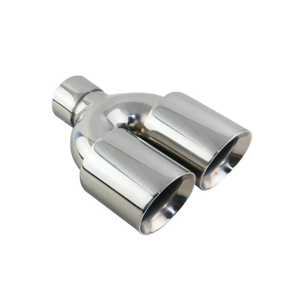 Universal Stainless Steel Car Exhaust End Tip Interface 63mm Round Dual Outlet 89mm Auto Muffler Tail Pipe Silver Silencer
Universal Stainless Steel Car Exhaust End Tip Interface 63mm Round Dual Outlet 89mm Auto Muffler Tail Pipe Silver Silencer