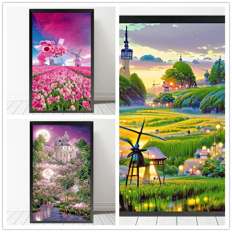 Full Diamond Painting Landscape Diamond Embroidery Flower Cross Stitch DIY Stick Diamonds Picture Living Room Decoration
Full Diamond Painting Landscape Diamond Embroidery Flower Cross Stitch DIY Stick Diamonds Picture Living Room Decoration