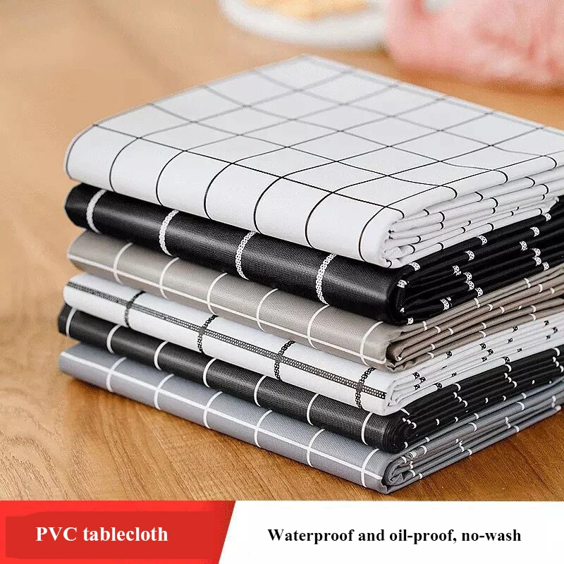Nordic Minimalist Tablecloth Waterproof And Oil-Proof Pad Cloth Home Plaid No-Clean Pvc Tablecloth No Odor
Nordic Minimalist Tablecloth Waterproof And Oil-Proof Pad Cloth Home Plaid No-Clean Pvc Tablecloth No Odor