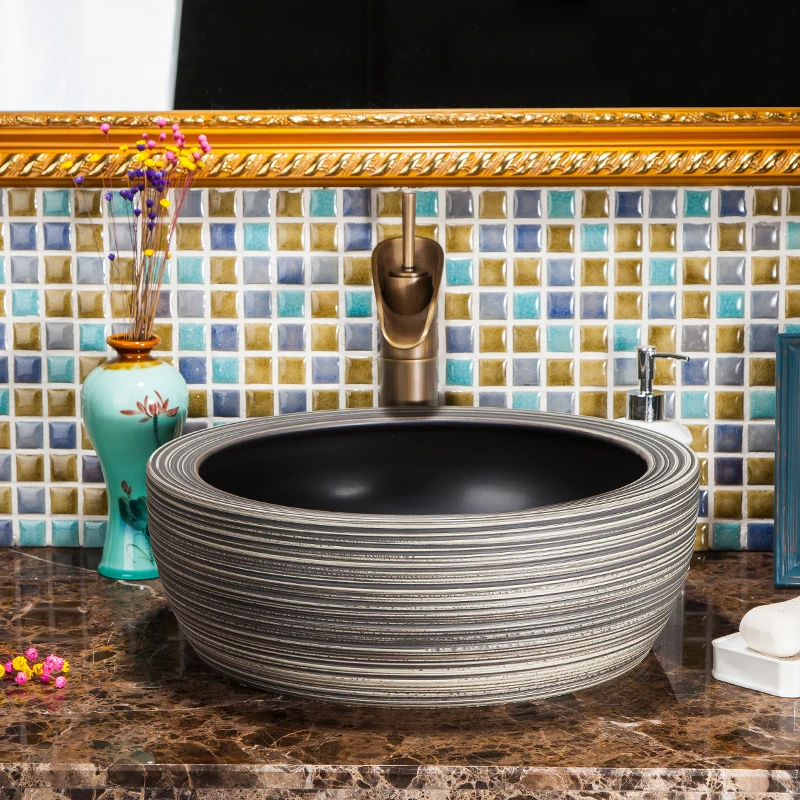 Europe Vintage Style Art Porcelain Countertop Basin Sink Handmade Ceramic Bathroom Vessel Sinks Vanities ceramic wash sink
Europe Vintage Style Art Porcelain Countertop Basin Sink Handmade Ceramic Bathroom Vessel Sinks Vanities ceramic wash sink
