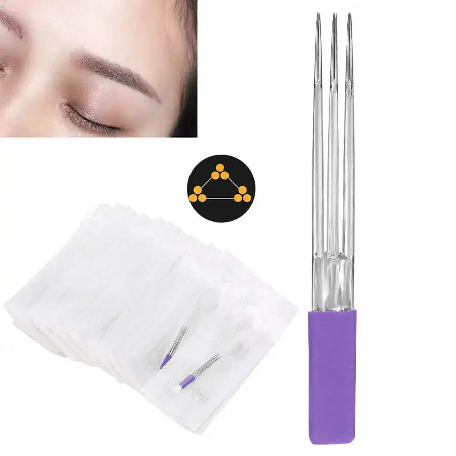 30pcs Manual Tattoo Needles Makeup Microblading Semi-Permanent Eyebrow Tattoo Needles foe Manual Pen Make up Accessories 3 x 3RL
30pcs Manual Tattoo Needles Makeup Microblading Semi-Permanent Eyebrow Tattoo Needles foe Manual Pen Make up Accessories 3 x 3RL