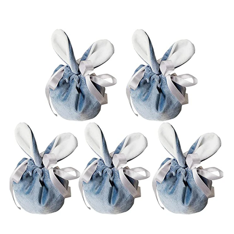 5pcs Creative Cartoon Easter Bunny Drawstring Rabbit Ear Velvet Bag Candy Packing Bag Cosmetic Pouch Jewelry Bag Gift Bag
5pcs Creative Cartoon Easter Bunny Drawstring Rabbit Ear Velvet Bag Candy Packing Bag Cosmetic Pouch Jewelry Bag Gift Bag